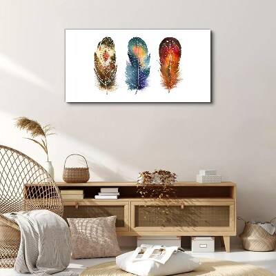 Abstraction feathers Canvas Wall art