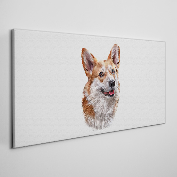 Abstraction animal dog Canvas Wall art