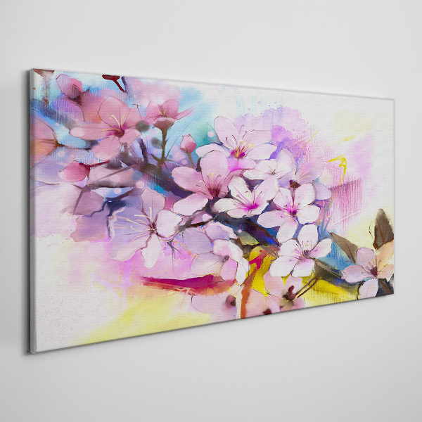 Floral explosion of colors Print on canvas
