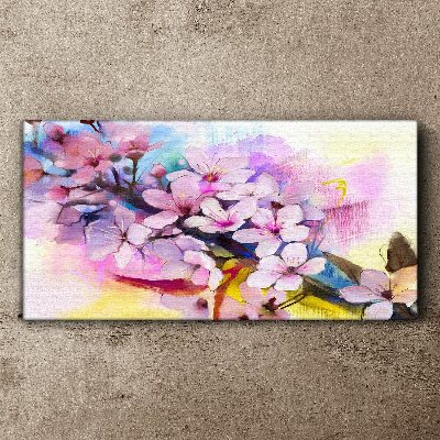 Floral explosion of colors Print on canvas