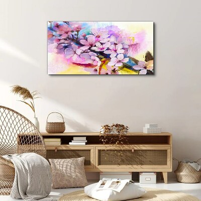 Floral explosion of colors Print on canvas