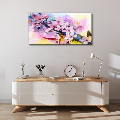 Abstract flowers nature Canvas Wall art