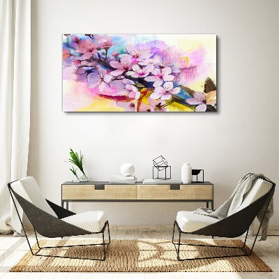 Floral explosion of colors Print on canvas
