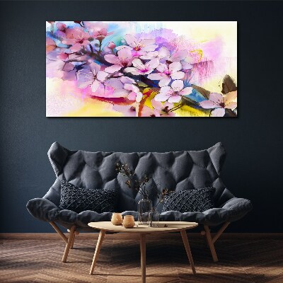 Floral explosion of colors Print on canvas