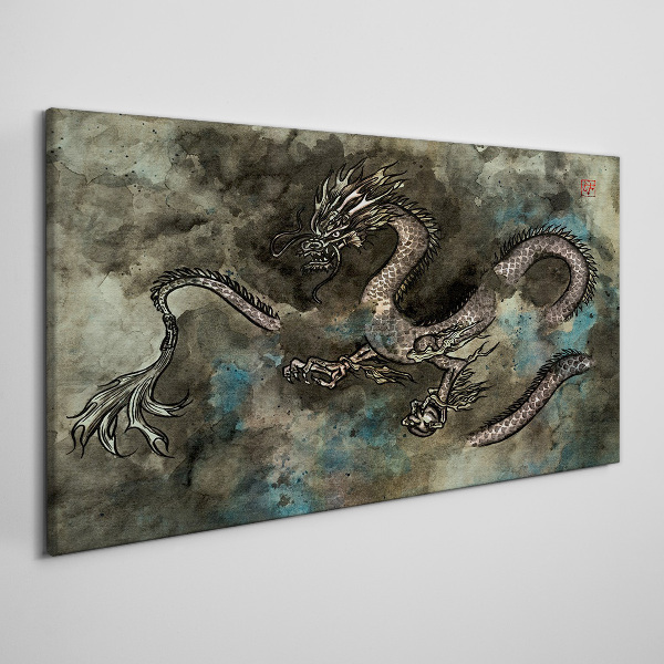Dragon in the clouds Print on canvas