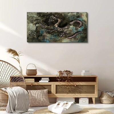 Dragon in the clouds Print on canvas
