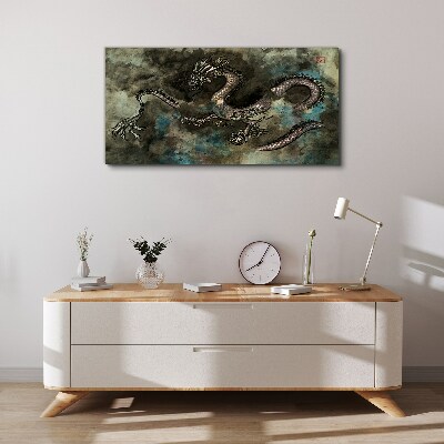Dragon in the clouds Print on canvas