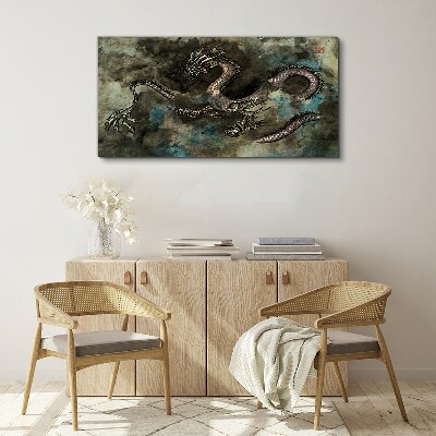 Dragon in the clouds Print on canvas