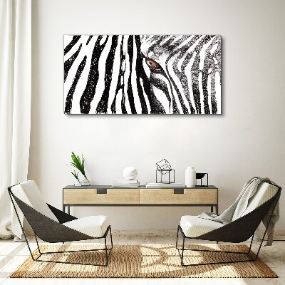 Animal zebra stripes Canvas Wall art