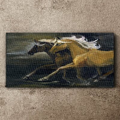 Abstract animals horses Canvas Wall art