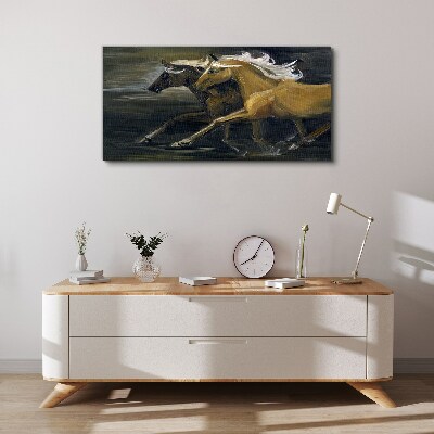 Abstract animals horses Canvas Wall art