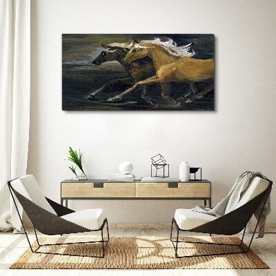 Abstract animals horses Canvas Wall art