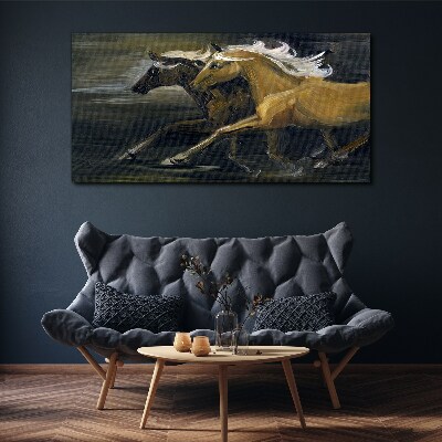 Abstract animals horses Canvas Wall art