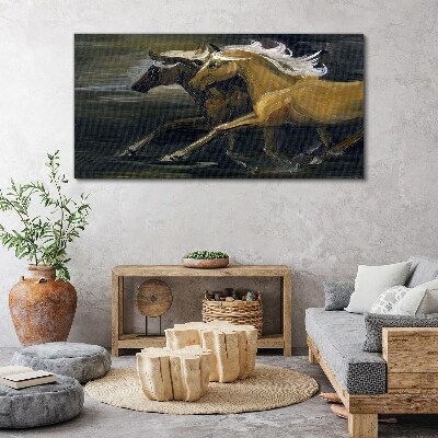 Abstract animals horses Canvas Wall art