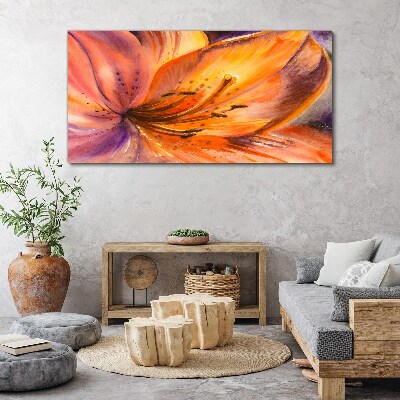 Abstract flowers nature Canvas Wall art