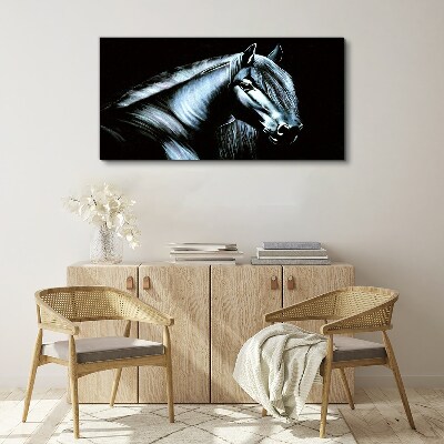 Abstraction animal horse Canvas Wall art