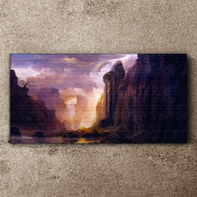 Magical mountain landscapes Canvas wall art
