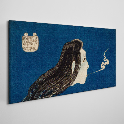 Intention in the smoke Canvas wall art