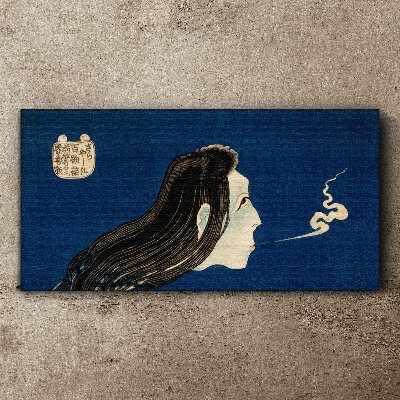 Intention in the smoke Canvas wall art