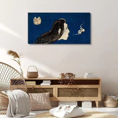 Intention in the smoke Canvas wall art