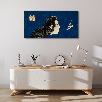 Intention in the smoke Canvas wall art