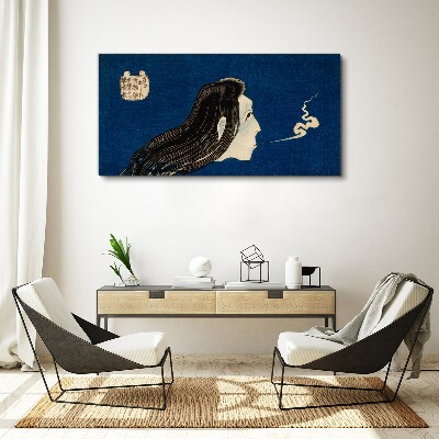 Intention in the smoke Canvas wall art