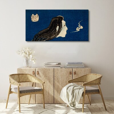 Intention in the smoke Canvas wall art