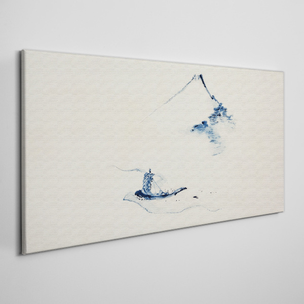 Abstraction mountains snow Canvas Wall art