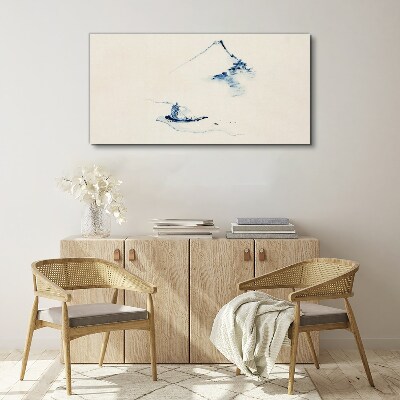 Abstraction mountains snow Canvas Wall art