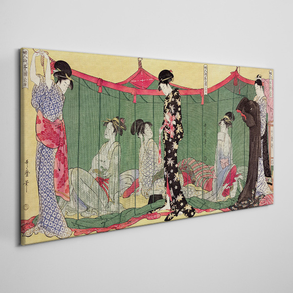 A scene from Japanese everyday life Canvas wall art