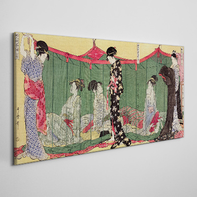 A scene from Japanese everyday life Canvas wall art