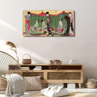 A scene from Japanese everyday life Canvas wall art