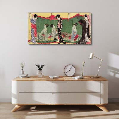 A scene from Japanese everyday life Canvas wall art