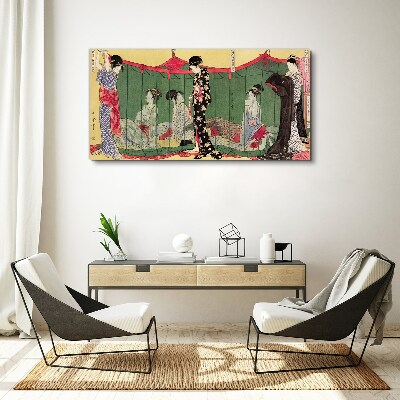A scene from Japanese everyday life Canvas wall art