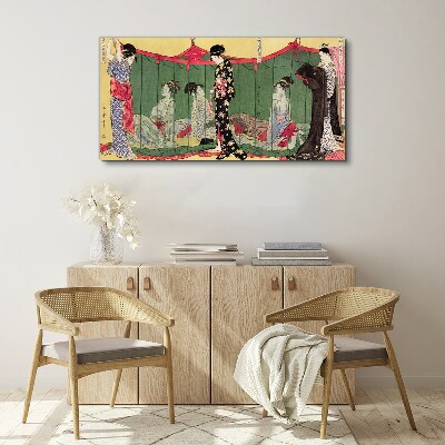A scene from Japanese everyday life Canvas wall art