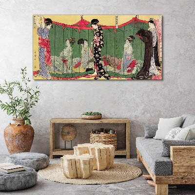 A scene from Japanese everyday life Canvas wall art