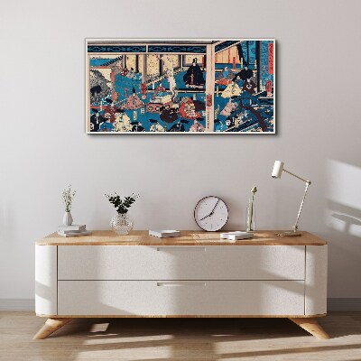 A Scene from Japanese Life Print on canvas