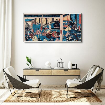 A Scene from Japanese Life Print on canvas