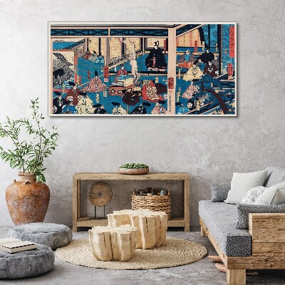 A Scene from Japanese Life Print on canvas