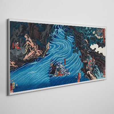 A wave on the river Print on canvas