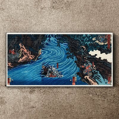 Asia abstraction river Canvas Wall art