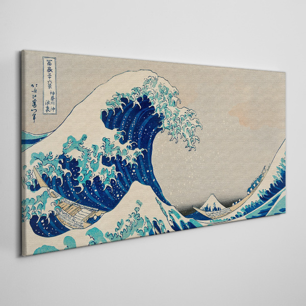 The Great Wave off Kanagawa Print on canvas