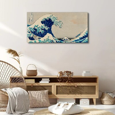 The Great Wave off Kanagawa Print on canvas