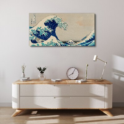 The Great Wave off Kanagawa Print on canvas