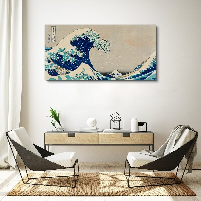 The Great Wave off Kanagawa Print on canvas