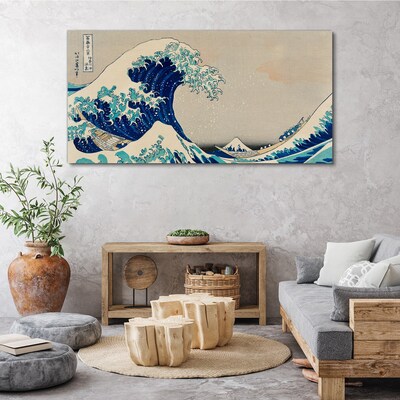 The Great Wave off Kanagawa Print on canvas