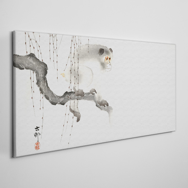 Master Monkey on a Branch Canvas wall art