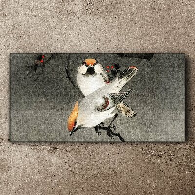 Birds on a branch Canvas wall art