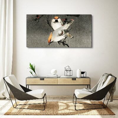 Birds on a branch Canvas wall art