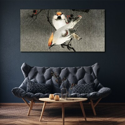 Birds on a branch Canvas wall art
